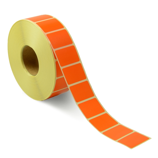 Etiketter 30 x 20 mm, orange,  Etiketter med löpande nummer. Du väljer själv nummerföljd.